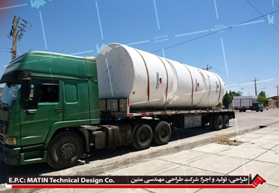 نصب مخزن پلی اتیلن شرکت طراحی مهندسی متین در شیراز به اتمام رسید.